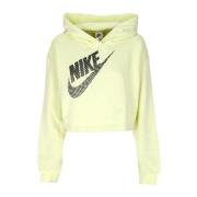 Sportswear Fleece Crop Hoodie Grøn