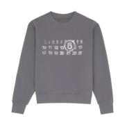 Grå Jersey Crew Neck Sweater