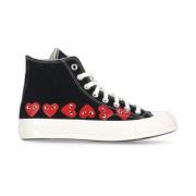 Sort Canvas High Top Sneakers