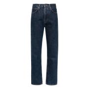 Højtaljede straight leg jeans