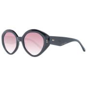 Sort Cat Eye Solbriller Gradient Pink