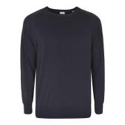 Hvid Bomulds Crewneck Sweater