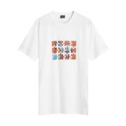 Zebra Jigsaw Print Bomuld T-Shirt