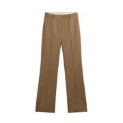 Tortora Straight Leg Wool Pants