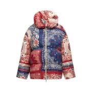 Bandana Print Puffer Jakke