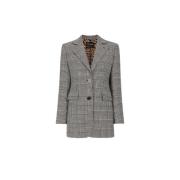 Houndstooth Blazer Notch Revers Slim Fit