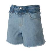 Denim Shorts med Stilfulde Detaljer