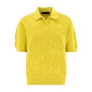 Jacquard Polo Shirt i Fin Bomuld