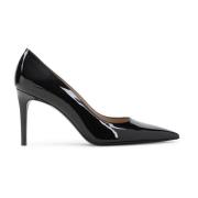 Sorte Patent Læder Pumps