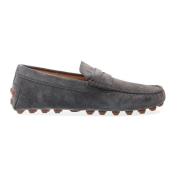 Grå Ruskind Bubble Moccasins Loafers