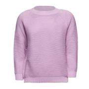 Rosa Sweater med Logo Print