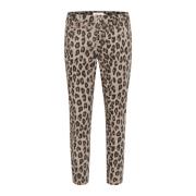 Leopard Mix Twill Bukser Slim Fit