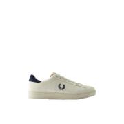 Hvide lave-top herresneakers Spencer Nubuck