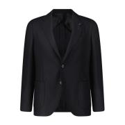 Uldblazer med tekstureret finish