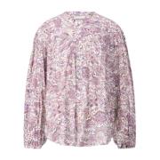 Bluse med Paisley Mønster