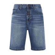 Blå Denim Shorts til Mænd