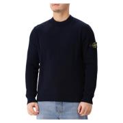 Blå Crew Neck Sweater