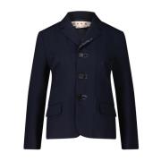 Elegant Blazer med Kontrastdetaljer