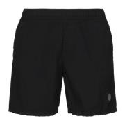 Sort Strand Bermuda Shorts Elastisk Talje