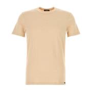 Pink Bomuld Bland Stretch T-Shirt