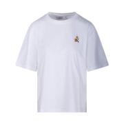 Hvid Fox Patch Tee-Shirt Komfort