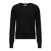 Sort sweater med Monili broderi