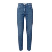 Glitrende Paillet Denim Slim Fit Bukser