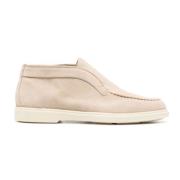 Blush Pink Slip-On Loafers i Ruskind