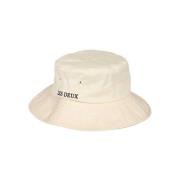 Bucket Hat med Kontrastfarvet Logo