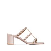 Pudder Pink Rockstud Bur Sandaler