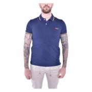 Maritime Blue Bomuld Elastan Polo