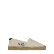 Logo Espadriller Lærred Læder Gummi Slip-on