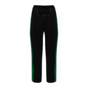 Stribet Logo Patch Snap Lukning Sweatpants