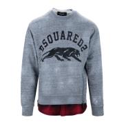 Herre Sweatshirt med lagdelt look