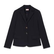 Blazer lavet af scuba crepe stof