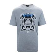 Barok Grafisk Crewneck Bomuld T-shirt