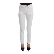 Elegant hvid Slim Fit Denim