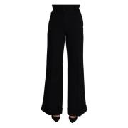 Elegant Cashmere Wide Leg Pants