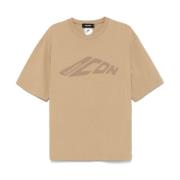 Beige Crew Neck T-shirts og Polos