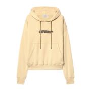 Arrow Skate Hoodie Beige Ribbet Slim Fit