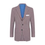 Micro Check Cashmere Blend Blazer