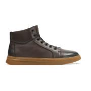 Brun Læder High-Top Sneakers