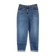 Lynlås Knaphul Bred Ben Jeans