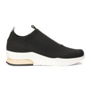 Sorte sneakers med elastisk slip-on overdel