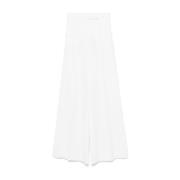 Elegant Hvide Wide Leg Bukser