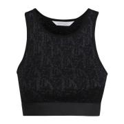 Monogram Jacquard Strik Top