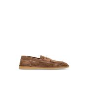 Suede sko type loafers