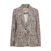 Paisley Blazer i kinesisk rød