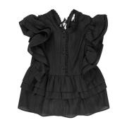 Elegant Ruffle Detail Sort Top