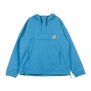 Teal Windbreaker Pullover til Mænd